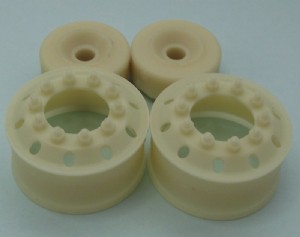 KFS 1/24 卡車用 轉向輪組 315標準輪圈 1軸